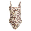 adidas Essentials Animal Print U-Back Swimsuit Brown/White 26