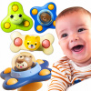 3 KS FIDGET SPINNER S PRÍSAVKOU, OTOČNÁ PRÍSAVKA PRE BÁBÄTKÁ