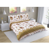 Bellatex bavlna obliečky 90/308 hnedá ruže 140x200 70x90