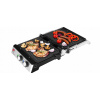Barbecue, kontaktný, panini, skladací, tradičný elektrický gril ECG KG300 strieborný/sivý 2000 W
