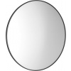 Sapho AROWANA okrúhle zrkadlo v ráme o 90cm, čierna mat AWB090