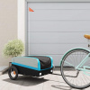 vidaXL Vozík za bicykel, čierno modrý 30 kg, železo