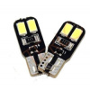 LED AUTO ŽIAROVKA T10 W5W 4 SMD5630 CANBUS, STUDENÁ BIELA