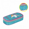 KARTON P+P Púzdro na ceruzky UNICORN modré glitter PP