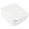 VILLEROY & BOCH Venticello závesné WC s hlbokým splachovaním bez vnútorného okraja, 375 x 560 mm, biela alpská, s povrchom CeramicPlus, 4611R0R1