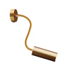 Creative Cables - Fermaluce Flex 30 bodové svietidlo s tienidlom Tub-E14 s vypínačom Farba: Zlatá