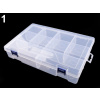 Plastový box / zásobník 6x20x30 cm - 1 ks - Transparent - Transparent