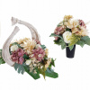 Veniec, kvety ikebana na hrob - Ratetan cintorín s kyticou KPL (Veniec, kvety ikebana na hrob - Ratetan cintorín s kyticou KPL)
