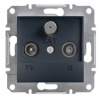 Schneider Electric Asfora TV-SAT-R zásuvka, antracit, EPH3500171