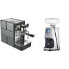 Stone Espresso Pure + Eureka Atom 60, chrome