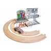 Drevená autodráha Porsche Racing Extension Set Eichhorn s pretekárskym autom 14 dielov od 3 rokov EH9475860