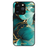 iSaprio MagSafe lesklé pouzdro - Apple iPhone 13 Pro - Blue Flowers 12 (Lesklé MagSafe pouzdro iSaprio pro Apple iPhone 13 Pro - Blue Flowers 12 - tvrzený skleněný obal a ochranný kryt s elegantním de