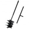 zahrada-XL Zemná vŕtačka s rukoväťou 250 mm oceľová čierna 145258