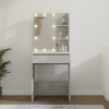 vidaXL Toaletný stolík s LED betónovo sivý 60x40x140 cm - Sivá - 74495-29110