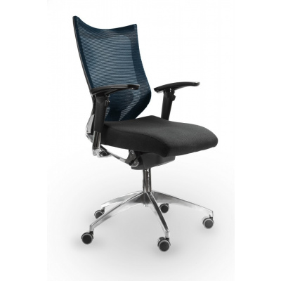 Spinergo OFFICE Spinergo - aktívna kancelárska stolička - modrá, plast + textil + kov