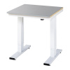 Pracovný stôl, elektricky výškovo prestaviteľný ,poťah z ušľachtilej ocele, nosnosť 300 kg RAU