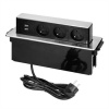 Výsuvný blok ORNO OR-GM-9009/BG, 3x zásuvka, 2x USB nabíjací, nerez, kábel 2m