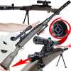LOVECKÁ PUŠKA NA GUĽKY 6 MM SNIPERKA ASG S PUŠKOHĽADOM A LASEROM