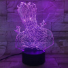 3Dmix 3DL-BTC039 – 3D LED nočná lampa - Groot (Grút) (Bluetooth reproduktor - farba čierna)