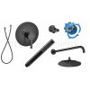 ROCA NAIA Black Flush -Mounted Sprchová súprava (ROCA NAIA Black Flush -Mounted Sprchová súprava)