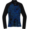 SMARTWOOL Dámske tričko W CLASSIC THERMAL MERINO BL PTTRN 1/4 ZB blueberry hill marble - tmavomodré Veľkosť: L