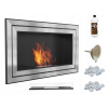 Závesný biologický krb Juliet 1100 tuv + sklo + káva (Závesný biologický krb Juliet 1100 tuv + sklo + káva)