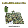 Núdzový nepremokavý pršiplášť z hliníkovej fólie - kamufláž
