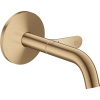 AXOR One 1-otvorová umývadlová batéria Select pod omietku, pre nástennú montáž, výtok 160 mm, kartáčovaný bronz, 48180140