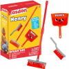 MALÝ SET NA UPRATOVANIE HENRY ČERVENÁ METLIČKA S LOPATKOU CASDON 3+