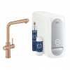 Grohe Blue Home Drezová batéria s chladiacim zariadením a filtráciou, kefovaný Warm Sunset 31454DL1-GR