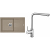 Set Sinks G4654 (dřez Linea 780 Truffle 54 + baterie Elka Chrom - lesklý)