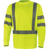 DELTA COSMOS / Unisex reflexné tričko s dlhým rukávom - fluo žltá XXL