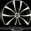 MAK WOLF 8x19 5x108 ET45.00 black mirror face