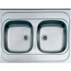 Kuchynská batéria - 60x80 oceľový umývadlo aplikované dva -Chamber (Kuchynská batéria - 60x80 oceľový umývadlo aplikované dva -Chamber)