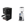 Gaggia Classic UP, black + Eureka Atom Specialty 75, chrome