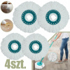4X NÁHRADNÁ HLAVA NA OTOČNÝ MOP OKRÚHLA MIKROVLÁKNO PRE LEIFHEIT CLEAN TWIST