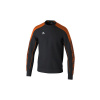 ERIMA EVO STAR MIKINA PŘES HLAVU - PÁNSKÁ - Černá, Oranžová - veľkosť XXXL