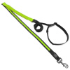 Vodítko Dog Fantasy USB LED nylonové bežecké vodítko zelené 2,5x180-250cm