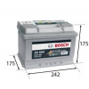 Bosch autobatéria 61Ah, S5 12V 600A, 0 092 S50 040