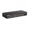 D-Link DGS-2000-10P 8-port Gbit PoE Managed Switch incl. 2 x SFP- Maximum PoE Budget 65W- 8 x 10/100/1000BASE-T PoE (DGS-2000-10P)