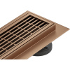 Mexen Flat 360° M33 sprchový žľab 50 cm, medená matná, 1C33050-40