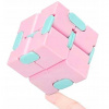 Magic infinity Cube Infinity CUBE ružová (Antistresová logická kocka Fidget Cube 4 cm - Ružová a Zelená)