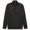 Puma Cloudspun Camo quarter Zip Baselayer Top Mens Puma Black S