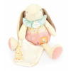 Plyšový zajačik s handričkou na maznanie Lapin Ciboulette Doudou et Compagnie v darčekovom balení 28 cm od 0 mes