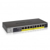 NETGEAR GS108LP Nespravované Gigabit Ethernet (10/100/1000) Podpora napájania cez Ethernet (PoE) 1U Čierna, Šedá (GS108LP-100EUS)