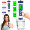 TESTER TVRDOSTI VODY 5v1 PH TDS EC TEMP ELEKTRONICKÝ MERAČ VIACNÁSOBNÝ