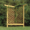 vidaXL Rohová pergola s lavičkou 166x81x174 cm impregnovaná borovica 318418