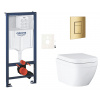 Siko Závěsný WC set do lehkých stěn / předstěnová montáž GROHE Euro Ceramic GRSEUSCGL0