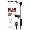 SLUCHÁTKA SWISSTEN EARBUDS DYNAMIC USB-C YS500 ČERNÁ