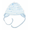 Čiapočka na zaväzovanie, bavlna, Baby Stars, pastel blue 74-80 (9-12m)